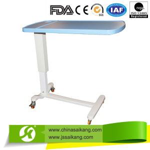 China Products Hospital ABS Overbed Table with Wheels