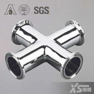 Sanitary Stainless Steel Ferrule Ends Cross